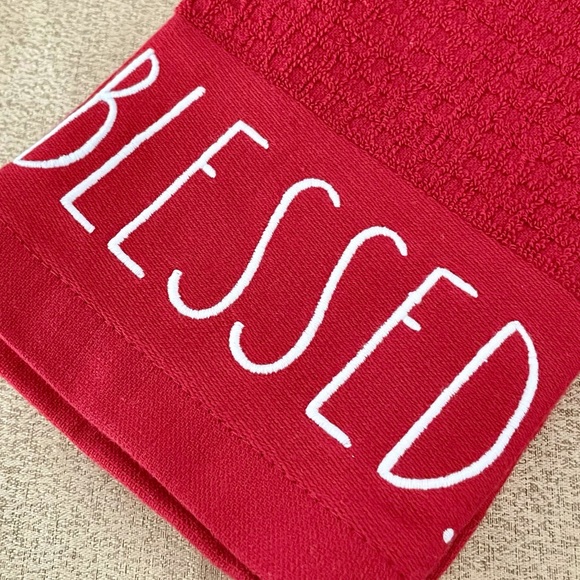 🆕Rae Dunn Set of 2 BLESSED Kitchen Towels - Picture 3 of 3